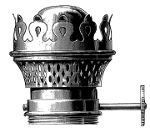 Flachbrenner, Wiener Brenner. Flat burner. Antiker Petroleumbrenner. Antique oil kerosene burner.