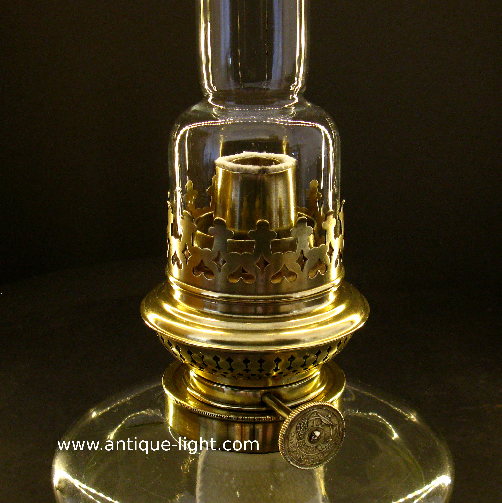 Glaszylinder für Petroleumlampe Kosmos Brenner 52 mm 53 